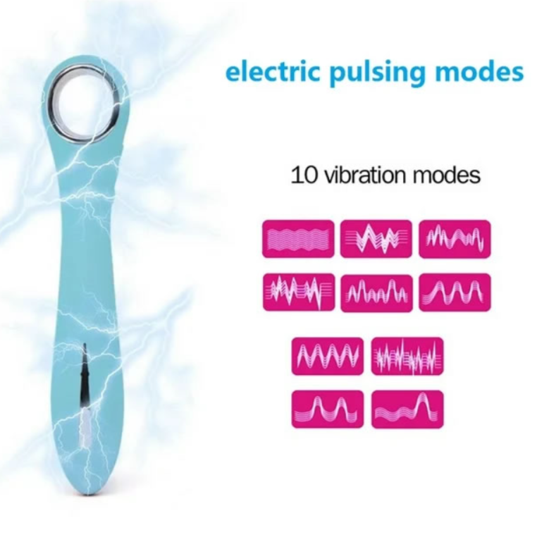 Vibrador Ergonómico con Estimulación de Electroshock