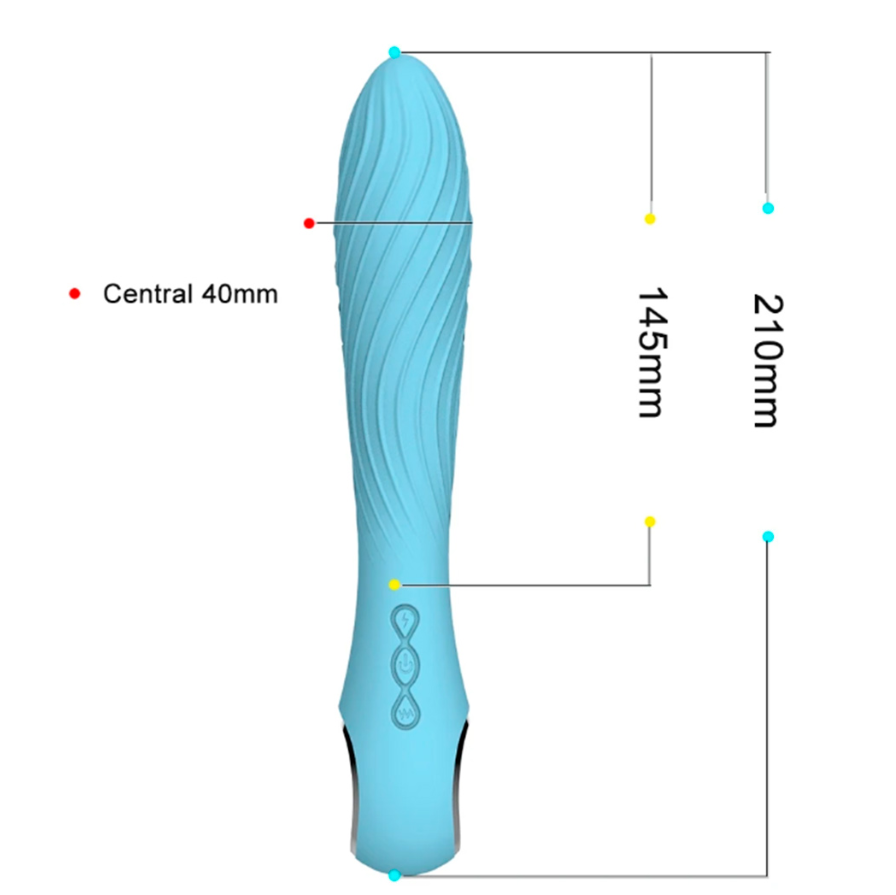 Vibrador Ergonómico con Estimulación de Electroshock