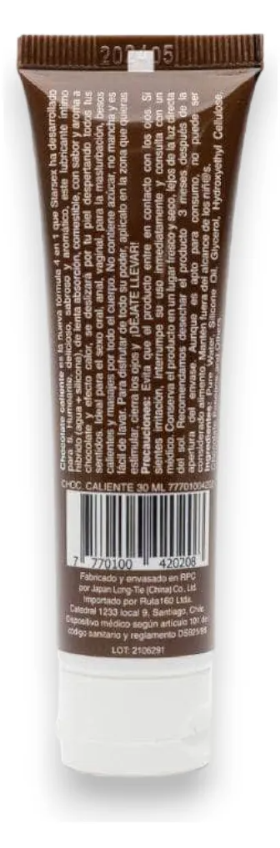 Lubricante Chocolate caliente 30ml