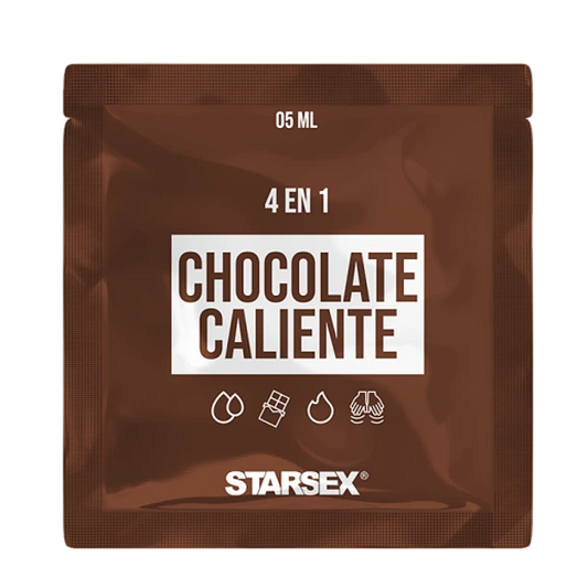 Sachet Lubricante 4 en 1 Chocolate Caliente 5ml