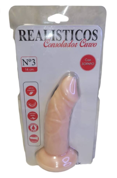 Consolador Realistico Curvo Nº3