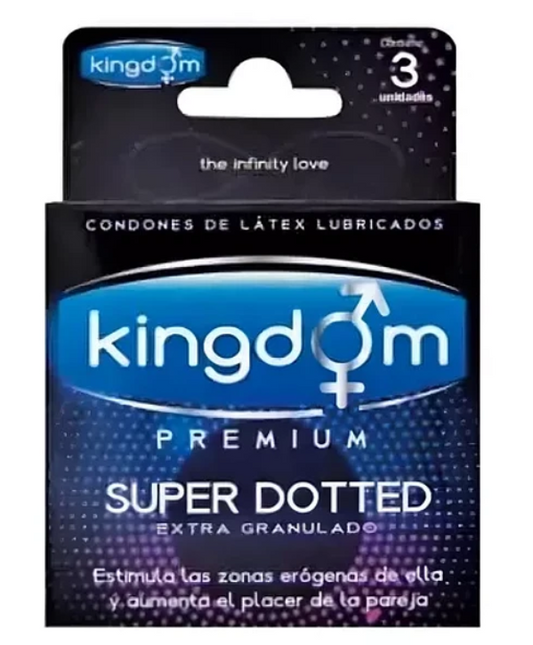 Preservativo Kingdom Premium Super Dotted 3 Unidades